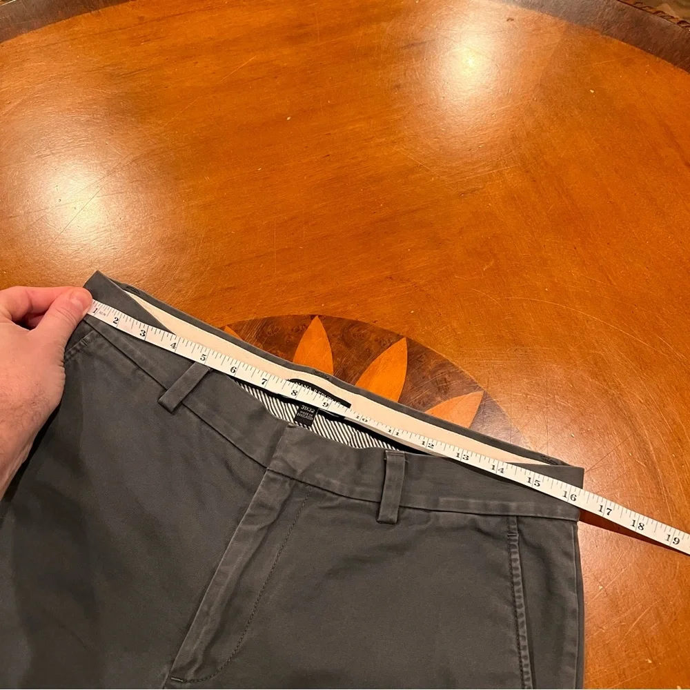 Banana Republic Men’s Aiden Slim Fit Chino Pant 31x32 Charcoal Straight Leg